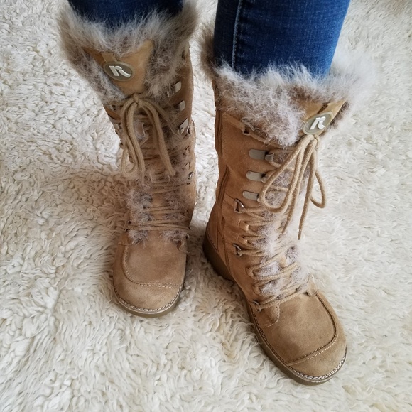 Report Shoes - Tall Suede Winter Boots